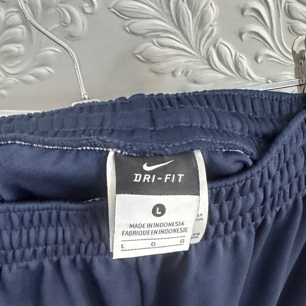 Nike Dark Blue Athletic Pants with White Accents Mens - Picture 5 of 5